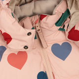 Konges Slojd - Zimowa kurtka z ociepleniem Nuka, coeur rose coloré