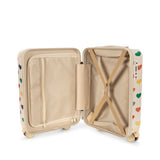 Konges Slojd - Walizka kabinowa dziecięca – lekka, na kółkach, z zamkiem TSA, bon coeur coloré