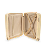 Konges Slojd - Walizka kabinowa dziecięca – lekka, na kółkach, z zamkiem TSA, Tea stripe