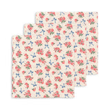 Konges Slojd - Zestaw pieluszek muślinowych z bawełny organicznej, 3 szt., Bella rosita