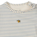 Konges Slojd - Body niemowlęce z długim rękawem z bawełny organicznej, stripe bluie