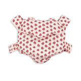 Konges Slojd - Nosidełko dla lalek z falbanką, rosie rose