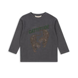 Konges Slojd - Longsleve dziecięcy z bawełny organicznej i lnu Era, cattitude