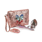 Konges Slojd - Kosmetyczka z akcesoriami: szczotka, lusterko i gumki