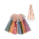 Konges Slojd – Strój wróżki z tęczowymi skrzydłami i różdżką