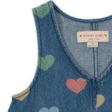 Konges Slojd - Sukienka jeansowa z bawełny organicznej Magot, bon coeur coloré