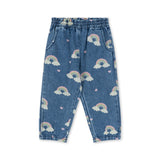 Konges Slojd - Spodnie jeansowe z bawełny organicznej Magot, rainbow