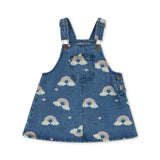 Konges Slojd - Sukienka jeansowa z bawełny organicznej Magot, rainbow