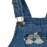 Konges Slojd - Sukienka jeansowa z bawełny organicznej Magot, rainbow