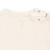 Konges Slojd - Body niemowlęce z ażurowym wzorem Minnie, antique white