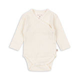 Konges Slojd - Body noworodkowe z ażurowym wzorem Minnie, antique white