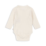 Konges Slojd - Body noworodkowe z ażurowym wzorem Minnie, antique white