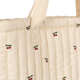 Konges Slojd - Pikowana torba Molly, wielofunkcyjna shopperka, cherry aop