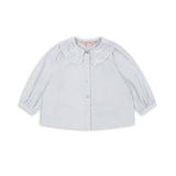 Konges Slojd – Koszula z kołnierzykiem z bawełny organicznej Rilo, gray dawn