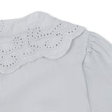 Konges Slojd – Koszula z kołnierzykiem z bawełny organicznej Rilo, gray dawn