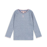 Konges Slojd – Bluzka prążkowana z połyskiem Roli, purple impression