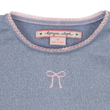 Konges Slojd – Bluzka prążkowana z połyskiem Roli, purple impression