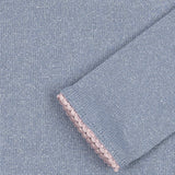 Konges Slojd – Bluzka prążkowana z połyskiem Roli, purple impression