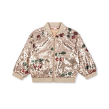 Konges Slojd - Błyszcząca kurtka z bawełnianą podszewką Starla, ma grande cerise