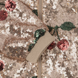 Konges Slojd - Błyszcząca kurtka z bawełnianą podszewką Starla, ma grande cerise