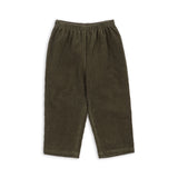 Konges Slojd – Spodnie sztruksowe o prostym kroju Sully, kalamata