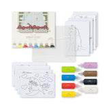 Konges Slojd - Zestaw farb do okien z brokatem