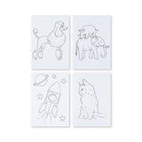 Konges Slojd - Zestaw farb do okien z brokatem