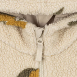 Konges Slojd - Ciepła kurtka teddy z kapturem i miękką podszewką Jody, mon grand citron