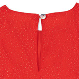 Konges Slojd - Sukienka tiulowa z bufkami i warstwową spódnicą Fay