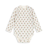 Konges Slojd - Body niemowlęce z ażurowym wzorem Minnie, verona blues