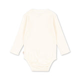 Konges Slojd - Body niemowlęce z ażurowym wzorem Minnie, buttercream
