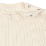 Konges Slojd - Body niemowlęce z ażurowym wzorem Minnie, buttercream