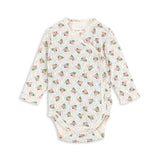 Konges Slojd - Body noworodkowe z ażurowym wzorem Minnie, verona blues