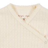 Konges Slojd - Body noworodkowe z ażurowym wzorem Minnie, buttercream