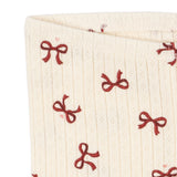 Konges Slojd - Spodnie niemowlęce z ażurowym wzorem Minnie, bow rouge