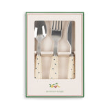 Konges Slojd - Zestaw sztućców Navy Dots