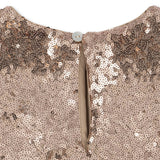 Konges Slojd - Sukienka cekinowa z bawełnianą podszewką Rosie, smoke gray