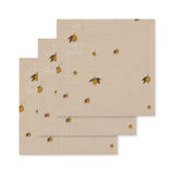 Konges Slojd - Zestaw pieluszek muślinowych 3 szt. Lemon