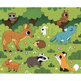 Auzou - Kolorowanka wodna Zwierzątka świata