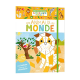 Auzou - Zeszyt 230 naklejek Zwierzęta świata