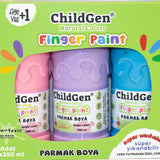 ChildGen - Łatwo zmywalne farby do malowania palcami, pastelowe