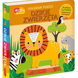 Dzikie zwierzęta. Akademia Mądrego Dziecka. Układam puzzle