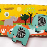 Dzikie zwierzęta. Akademia Mądrego Dziecka. Układam puzzle