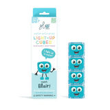 Glo Pals - Kostki sensoryczne świecące w wodzie Blair - zabawka kąpielowa, kolor niebieski