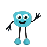 Glo Pals - Postać do kąpieli Blair - zestaw z dwiema kostkami sensorycznymi świecącymi w wodzie