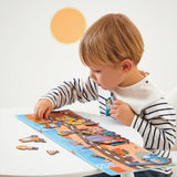 Janod - Magnetyczna układanka Plac budowy Magneti'stories 3+