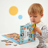 Janod - Magnetyczna układanka Plac budowy Magneti'stories 3+