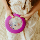 Jellystone - Sensoryczny dysk z figurkami A-Ku-Ku! Peekaboo, motyw Galaktyka