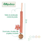 Lilliputiens - Zawieszka do smoczka ECO z drewnianym klipsem Sarenka Stella