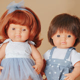Miniland - Lalka dziewczynka Europejka, rudowłosa, My Friends & Me 38cm